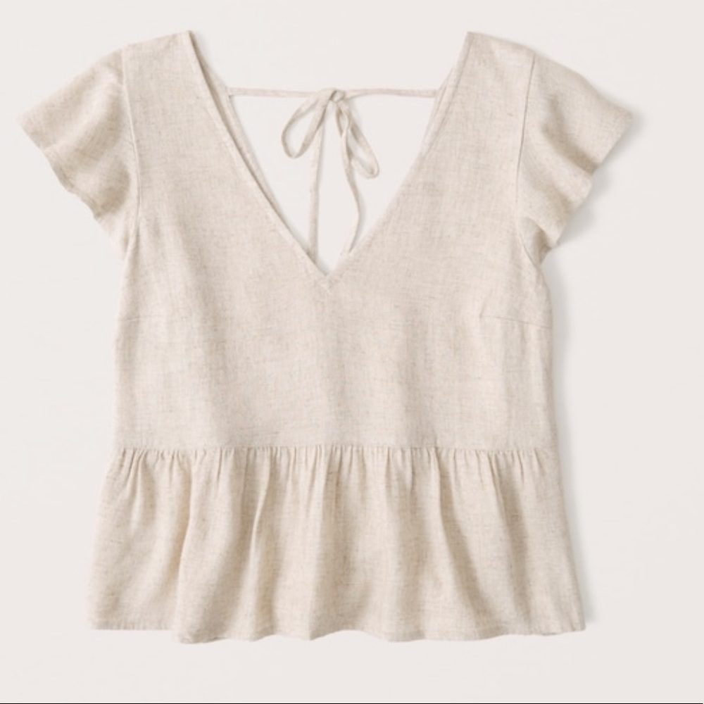 A&F Flutter Sleeve Trapeze Top
